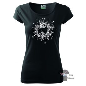 Borzoi Rhinestone T-shirt - Borzoi Crystal Shirt