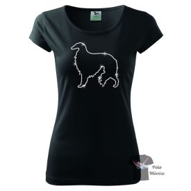 Borzoi Rhinestone T-shirt - Borzoi Crystal Shirt