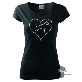 Boxer Rhinestone T-shirt - Boxer Crystal Shirt