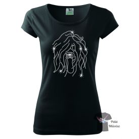 Briard Rhinestone T-shirt - Berger de Brie Crystal Shirt