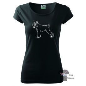   Black Russian Terrier Rhinestone T-shirt - Black Russian Terrier Crystal Shirt