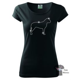 Bullmastiff Rhinestone T-shirt - Bullmastiff Crystal Shirt