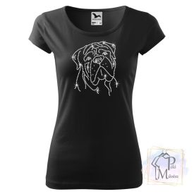 Bullmastiff Rhinestone T-shirt - Bullmastiff Crystal Shirt