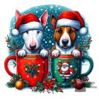 Christmas Bull Terrier T-shirt - BullTerrier Shirt