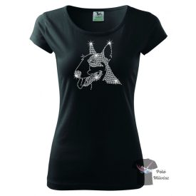 Bull Terrier Rhinestone T-shirt - BullTerrier Crystal Shirt