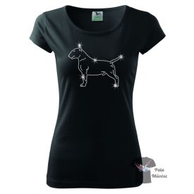 Bull Terrier Rhinestone T-shirt - BullTerrier Crystal Shirt