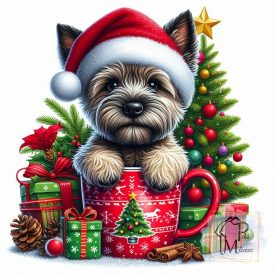 Christmas Cairn Terrier T-shirt - Cairn Terrier Shirt