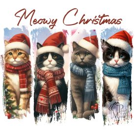 Christmas Cat T-shirt 