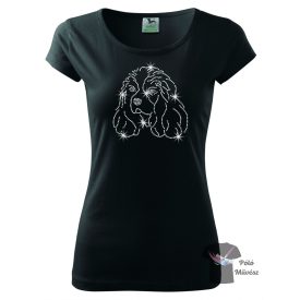   Cavalier King Charles Spaniel Rhinestone T-shirt - Cavalier King Charles Spaniel Crystal Shirt