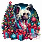 Christmas Chinese Crested T-shirt - Chinese Crested Shirt