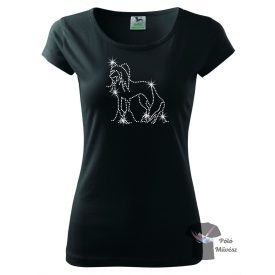   Chinese Crested Rhinestone T-shirt - Chinese Crested Crystal Shirt