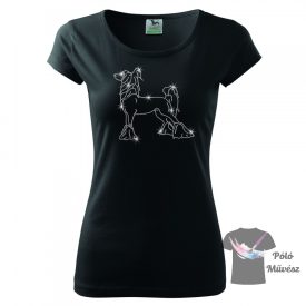   Chinese Crested Rhinestone T-shirt - Chinese Crested Crystal Shirt