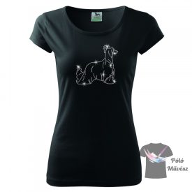   Chinese Crested Rhinestone T-shirt - Chinese Crested Crystal Shirt