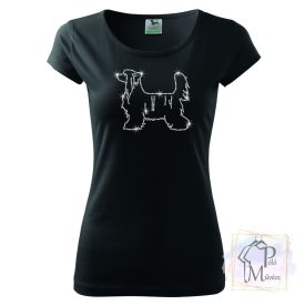   Chinese Crested Rhinestone T-shirt - Chinese Crested Crystal Shirt