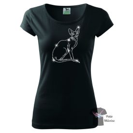 Cat rhinestoneT-shirt - Cat Crystal Shirt