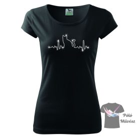 Cat rhinestone T-shirt - Cat Crystal Shirt