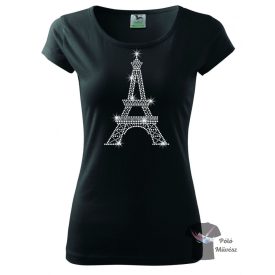 Paris rhinestone T-shirt - Paris Crystal Shirt