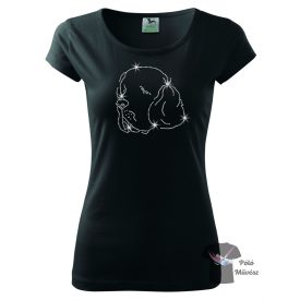   Clumber Spaniel Rhinestone T-shirt - Clumber Spaniel Crystal Shirt