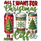 All I Want For Christmas Coffee T-shirt