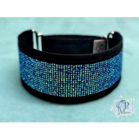   Ocean Luxury Martingale Dog Collar with rhinestones - Rhinestone Bling Dog Collar