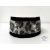 Grey Leopard Luxury Martingale Dog Collar with rhinestones