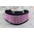 Pink Luxury Martingale Dog Collar with rhinestones - Rhinestone Bling Dog Collar