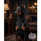 Black Pearl Luxury Martingale Dog Collar with rhinestones - Rhinestone Bling Dog Collar