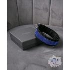 Blue Moon Pearl Luxury Martingale Dog Collar with rhinestones - Rhinestone Bling Dog Collar