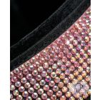 Pink Midnight Luxury Martingale Dog Collar with rhinestones - Rhinestone Bling Dog Collar