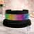 Rainbow Luxury Martingale Dog Collar with rhinestones - Rhinestone Bling Dog Collar