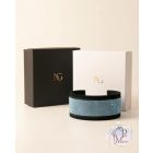 Aqua AB Luxury Martingale Dog Collar with rhinestones - Rhinestone Bling Dog Collar