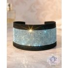 Aqua AB Luxury Martingale Dog Collar with rhinestones - Rhinestone Bling Dog Collar