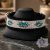 Blue Flower Luxury Martingale Dog Collar with rhinestones - Rhinestone Bling Dog Collar