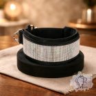 Crystal Luxury Martingale Dog Collar with rhinestones - Rhinestone Bling Dog Collar