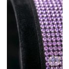 Purple Luxury Martingale Dog Collar with rhinestones - Rhinestone Bling Dog Collar