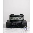 Black Matrix Luxury Martingale Dog Collar with rhinestones - Rhinestone Bling Dog Collar