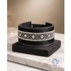 Black Matrix Luxury Martingale Dog Collar with rhinestones - Rhinestone Bling Dog Collar