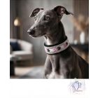 Pink Matrix Luxury Martingale Dog Collar with rhinestones - Rhinestone Bling Dog Collar 