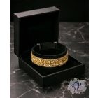 Gold Luxury Martingale Dog Collar with rhinestones - Rhinestone Bling Dog Collar 
