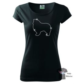 Collie Rhinestone T-shirt - Collie Crystal Shirt