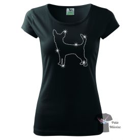 Chihuahua Rhinestone T-shirt - Chihuahua Crystal Shirt