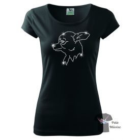 Chihuahua Rhinestone T-shirt - Chihuahua Crystal Shirt