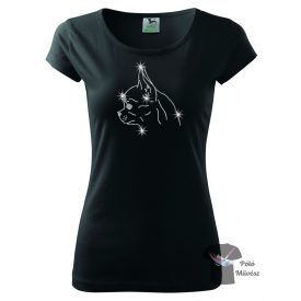 Chihuahua Rhinestone T-shirt - Chihuahua Crystal Shirt