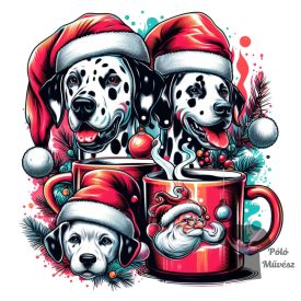 Christmas Dalmatian T-shirt - Dalmatian Shirt