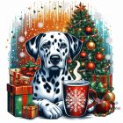 Christmas Dalmatian T-shirt - Dalmatian Shirt