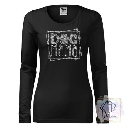Dog Mama Rhinestone T-shirt - Dog Mama Crystal Shirt