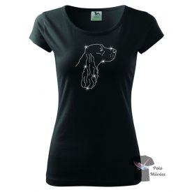   English Cocker Spaniel Rhinestone T-shirt - English Cocker Spaniel Crystal Shirt