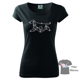   English Cocker Spaniel Rhinestone T-shirt - English Cocker Spaniel Crystal Shirt