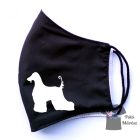 Afghan Hound face mask, dog mask