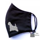 West Highland White Terrier face mask, dog mask